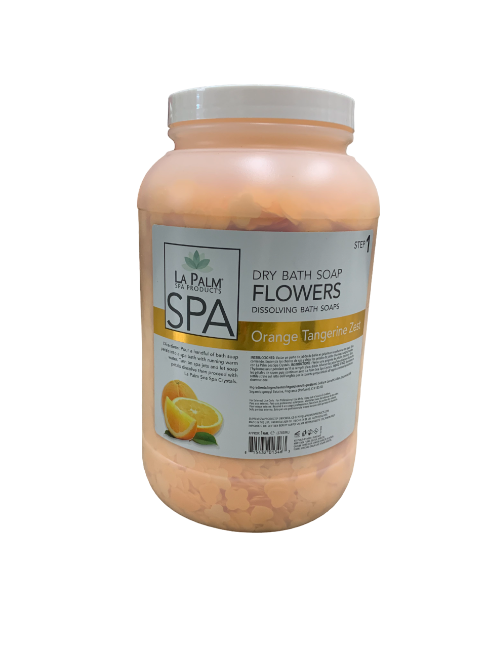 Lapalm Dry Bath Soap Flower Orange Tangerine Zest